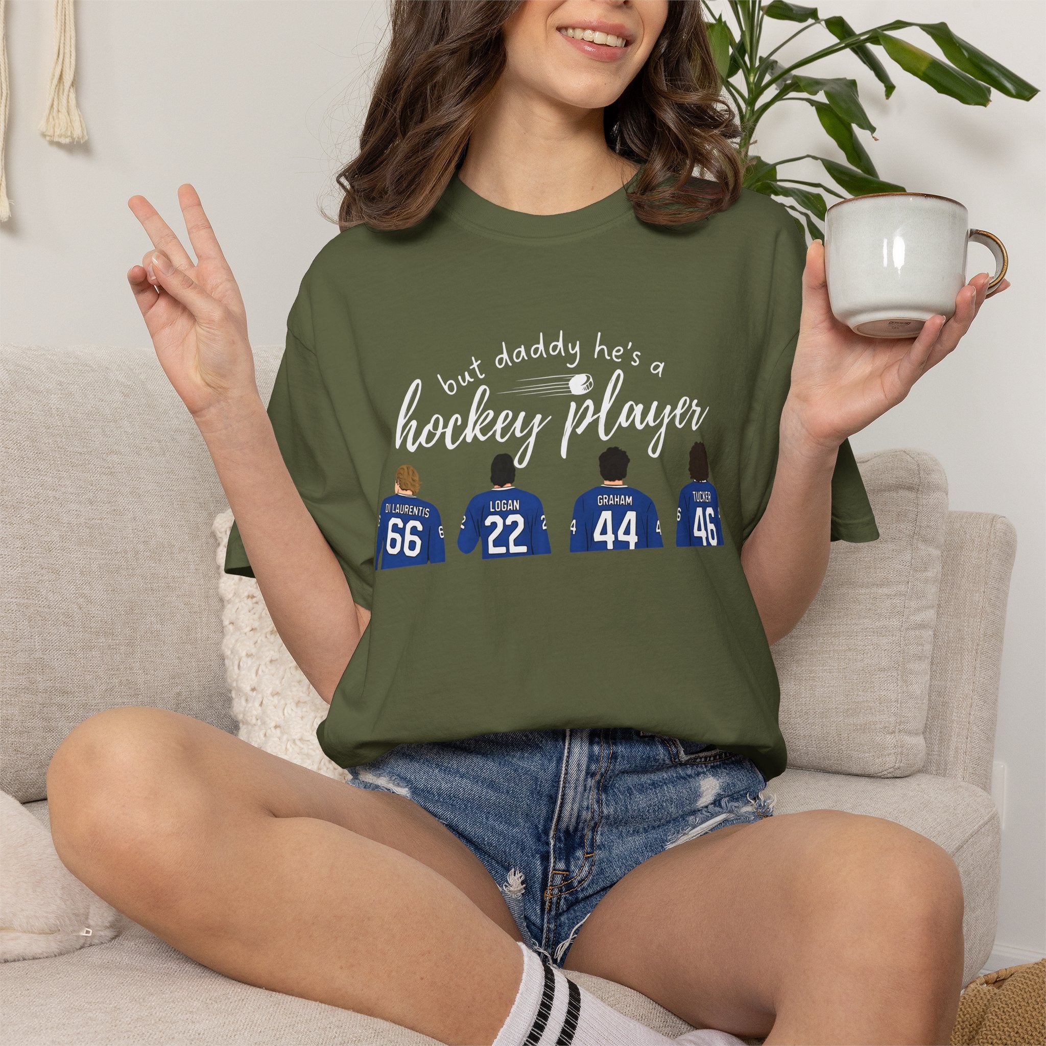 But Daddy He's a Hockey Player Tee