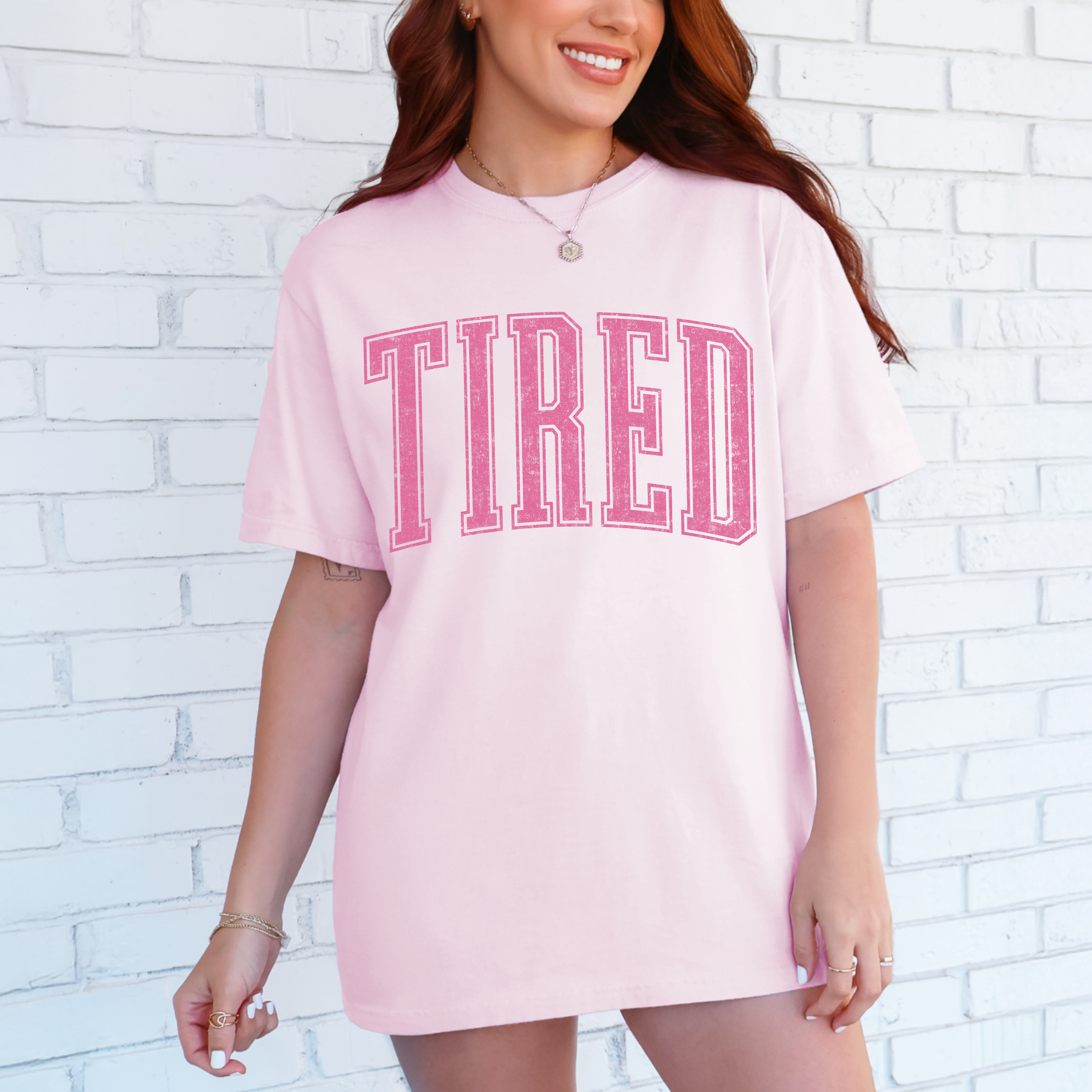 Tired Shirt, Comfort Colors Graphic Tee, Cute Oversized Tee, Funny Introvert Shirt, Women's Casual Tee, Minimalist Graphic Tee