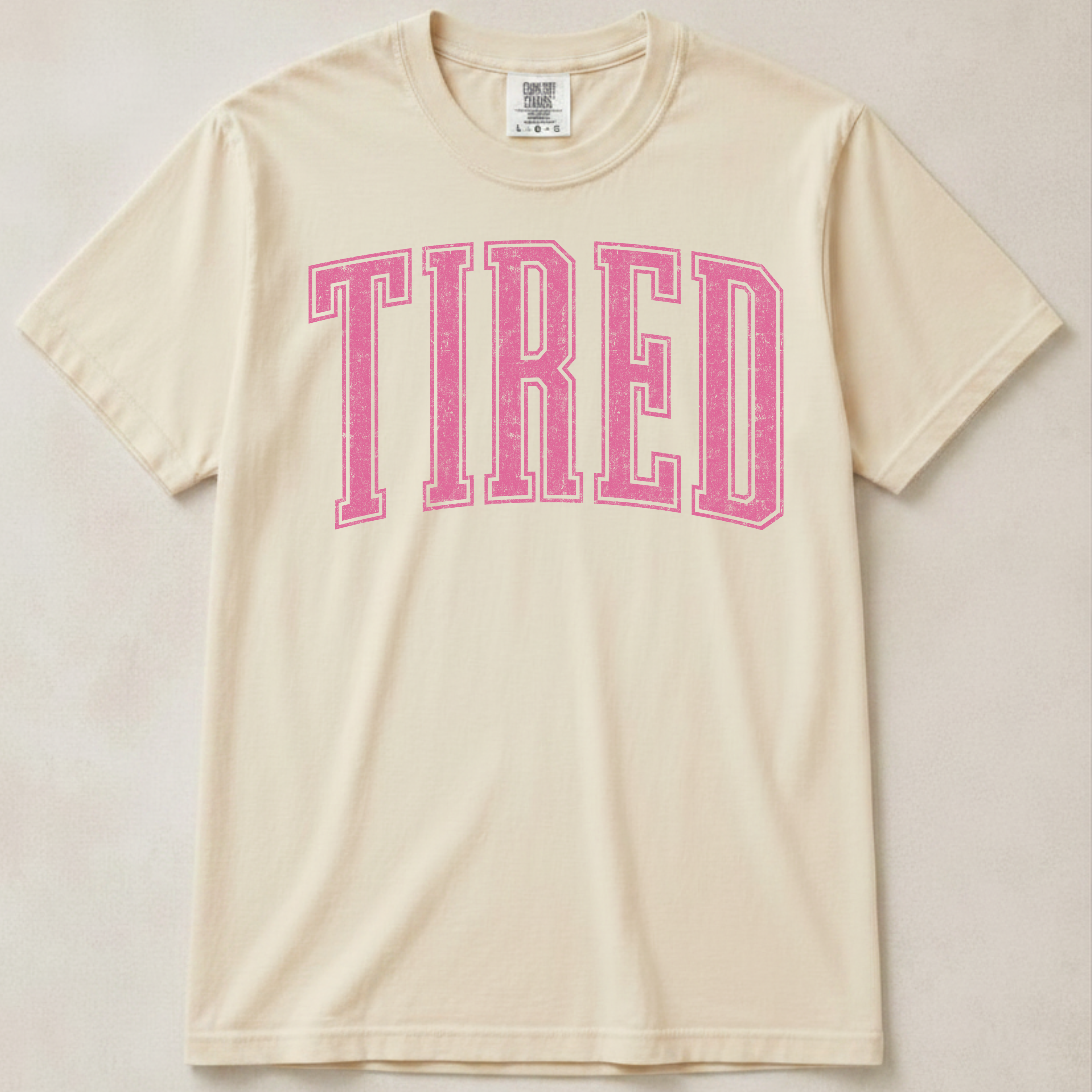 Tired Shirt, Comfort Colors Graphic Tee, Cute Oversized Tee, Funny Introvert Shirt, Women's Casual Tee, Minimalist Graphic Tee