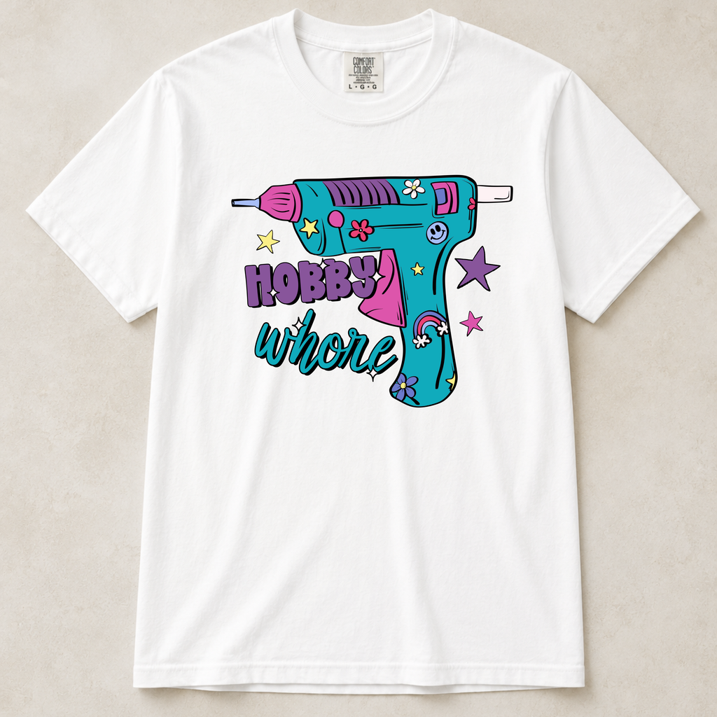 Hobby Whore Comfort Colors Tee