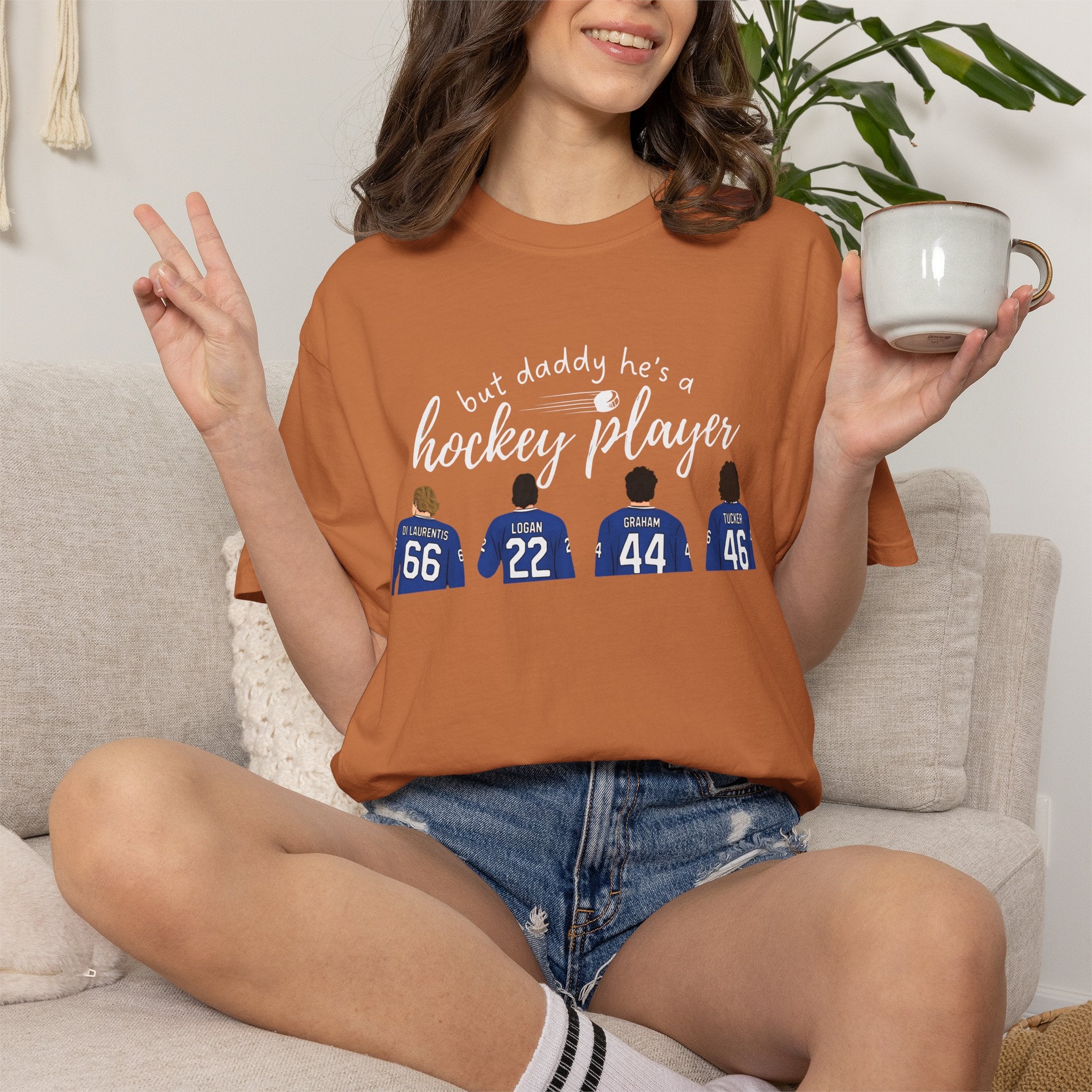 But Daddy He's a Hockey Player Tee