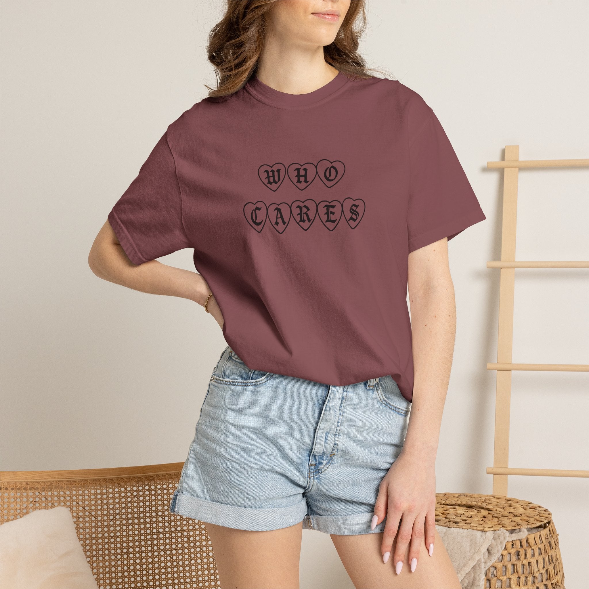 Who Cares Heart Tee