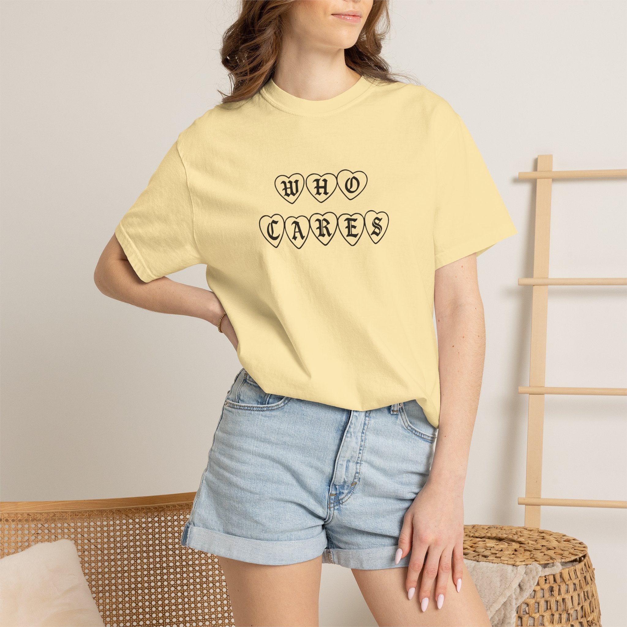 Who Cares Heart Tee